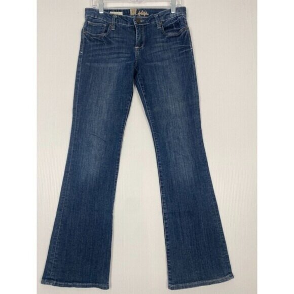KUT FROM THE KLOTH Jeans Felicia Baby Bootcut Size 6 Blue Stretch Womens - Picture 1 of 16
